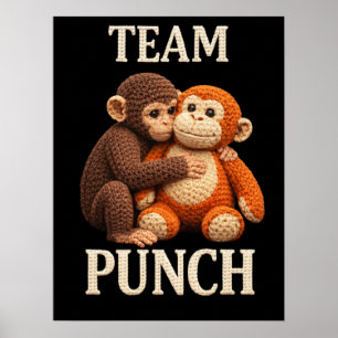 Affiche Modèle de crochet Baby Monkey Punch Amigurumi mign