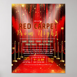 Affiche Modèle de flyer de collecte de fonds pour le bal d