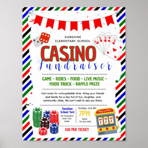 Affiche Modèle de flyer de gala de casino modifiable