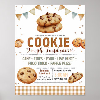Affiche Modèle de flyer modifiable pour la collecte de pât