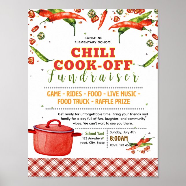 Affiche Modèle de flyer modifiable pour une collecte de fo (Devant)