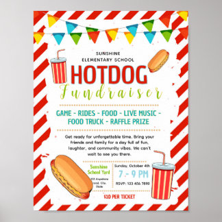 Affiche Modèle de flyer modifiable pour une collecte de fo