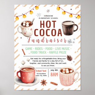 Affiche Modèle de flyer modifiable pour une collecte de fo