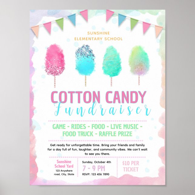 Affiche Modèle de flyer modifiable pour une collecte de fo (Devant)