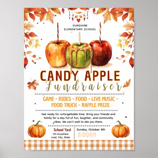 Affiche Modèle de flyer modifiable pour une collecte de fo (Devant)
