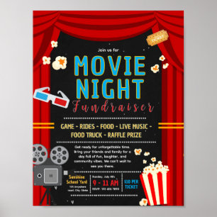 Affiche Modèle de flyer modifiable pour une soirée cinéma