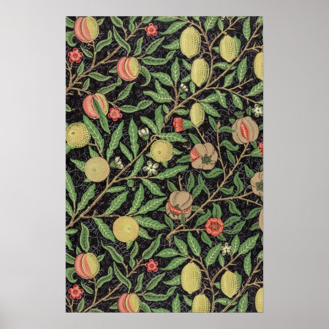 Affiche Modèle de fruits de William Morris (1862)  (Devant)