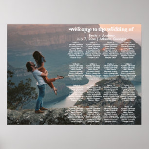 Affiche MODÈLE de la carte photo retro de CHARLI