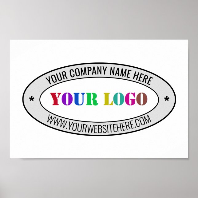 Affiche Modèle de l'affiche promotionnelle du logo d'entre (Devant)