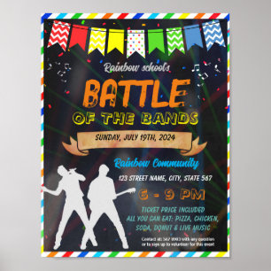 Affiche Modèle de l'événement Battle of the Bands School
