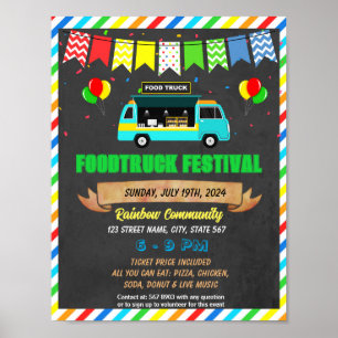 Affiche Modèle de l'événement Food Truck