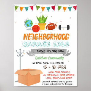 Affiche Modèle de l'événement Garage Sale
