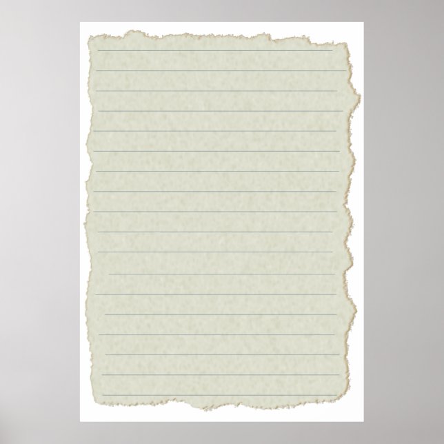 Affiche Modèle de lignes de texture d'écriture papier (Devant)