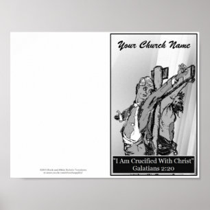 Affiche Modèle de maître de bulletin d'église de