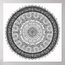 Modèle de Mandala de Beauté Toxique en Rouille Fra