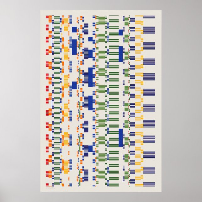 Affiche Modèle de nombres de Ramanujan (Devant)