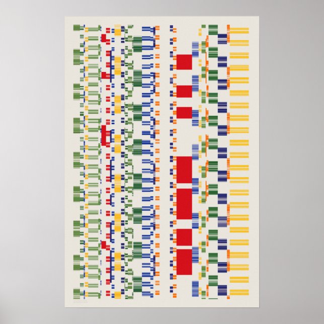 Affiche Modèle de nombres de Ramanujan (Devant)