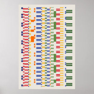 Affiche Modèle de nombres de Ramanujan