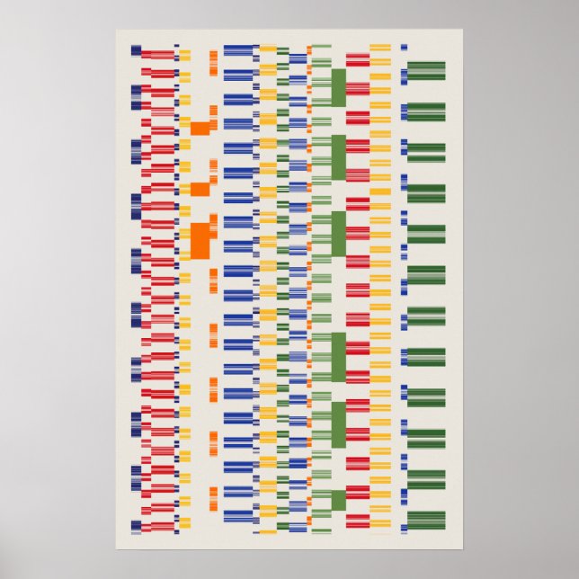 Affiche Modèle de nombres de Ramanujan (Devant)