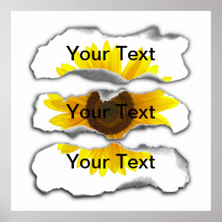 Affiche Modèle de papier brûlé - personnalisable