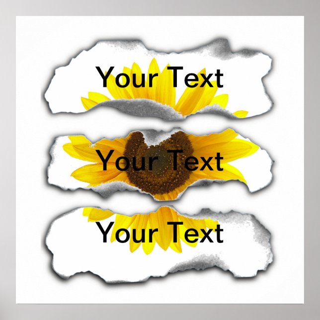 Affiche Modèle de papier brûlé - personnalisable (Devant)