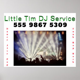 Affiche Modèle de photo de mariage électronique DJ Disc Jo