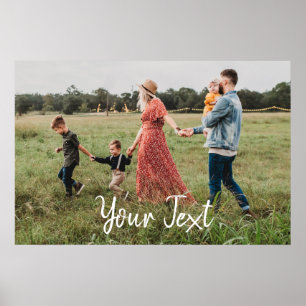 Affiche Modèle de photo personnalisée et de texte personna
