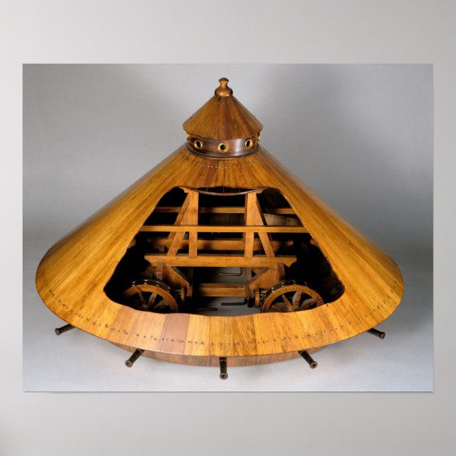 Affiche Modèle de reconstruction du design de da Vinci (Devant)