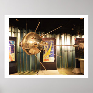 Affiche Modèle de station spatiale automatisée Luna 1