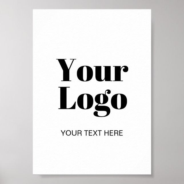 Affiche Modèle de téléchargement de logo ou d'image simple (Devant)
