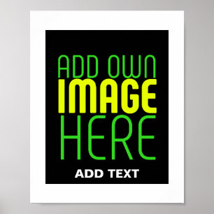 AFFICHE MODELE DE TEXTE D'IMAGE NOIRE SIMPLE ET MODIFIABLE