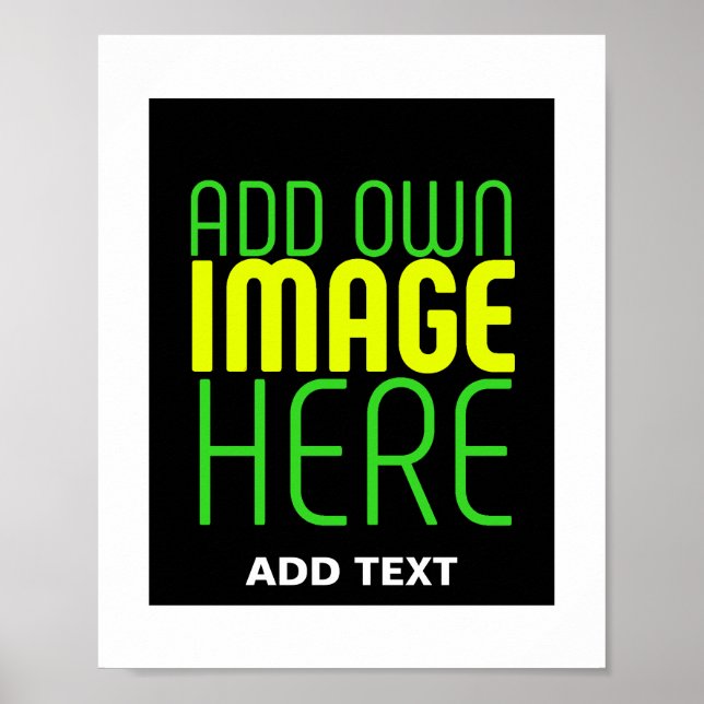 AFFICHE MODELE DE TEXTE D'IMAGE NOIRE SIMPLE ET MODIFIABLE (Devant)