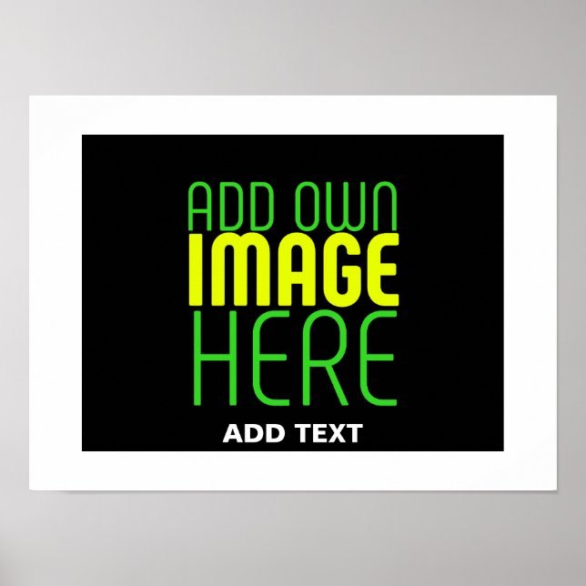 AFFICHE MODELE DE TEXTE D'IMAGE NOIRE SIMPLE ET MODIFIABLE (Devant)
