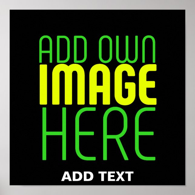 AFFICHE MODELE DE TEXTE D'IMAGE NOIRE SIMPLE ET MODIFIABLE (Devant)