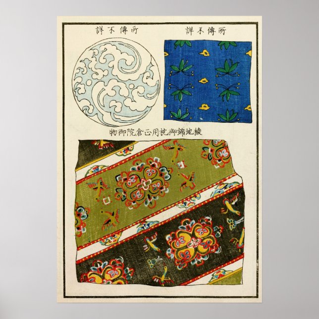 Affiche Modèle d'ornement chinois Stoddard 1880 (Devant)