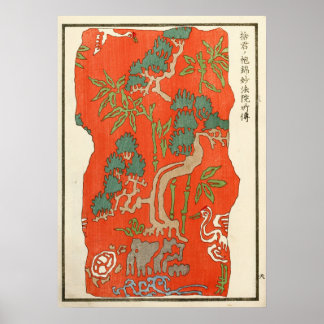 Affiche Modèle d'ornement chinois Stoddard 1880