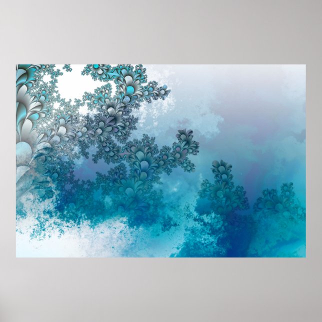 Affiche modèle feuille arrière - plan feuille (Devant)