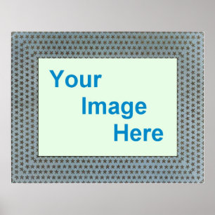 Affiche Modèle frontalier de l'affiche décorative