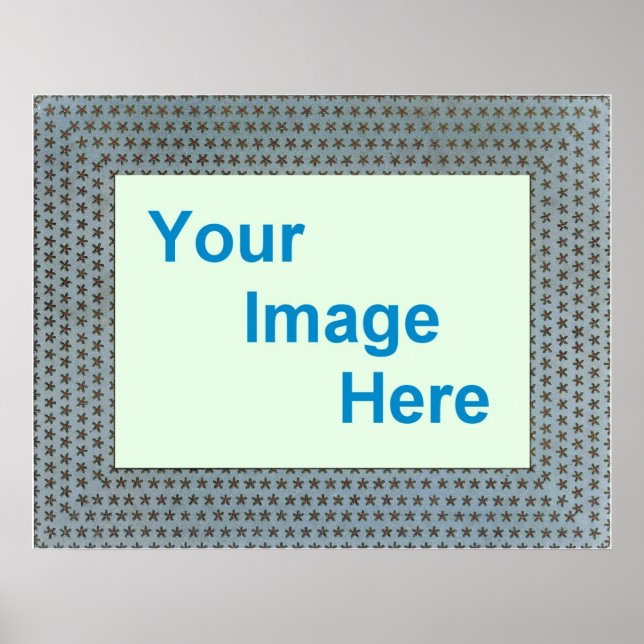 Affiche Modèle frontalier de l'affiche décorative (Devant)