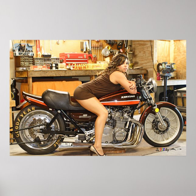 Affiche Modèle Hot + Un Dragbike Hot Classic (Devant)