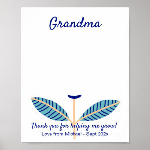 Affiche modèle Merci de l'empreinte do-it-yourself