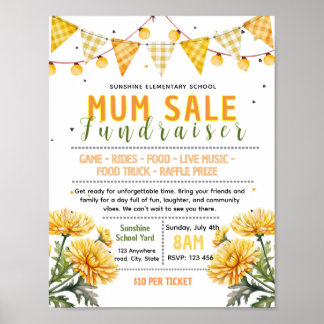 Affiche Modèle modifiable de flyer de vente de fundraiser