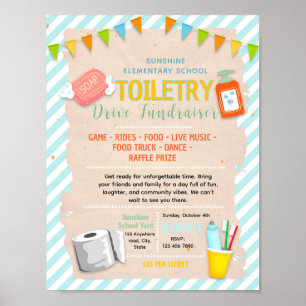 Affiche Modèle modifiable de tract pour collecte de produi