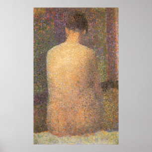 Affiche Modèle par derrière par Georges Seurat, art
