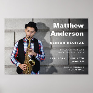 Affiche Modèle photo de concert de musique modifiable