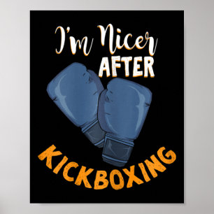 Affiche Modèle pour une fille de kickboxing Je suis plus g
