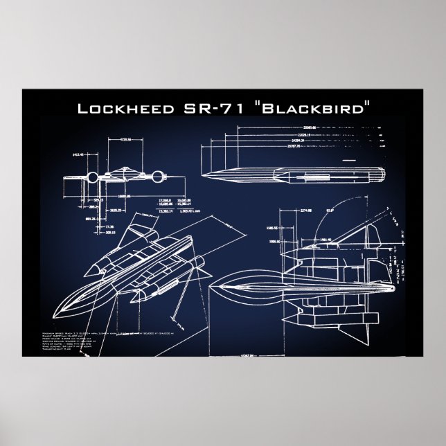 Affiche Modèle SR-71 (Devant)