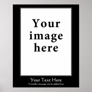 Affiche Modèle vertical de frontière de style de