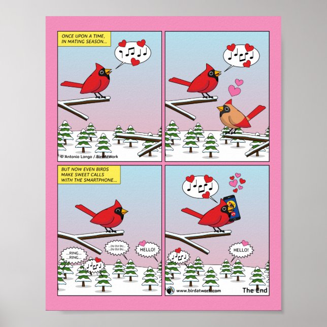 Affiche Modern Bird Mating Calls Comic (Devant)