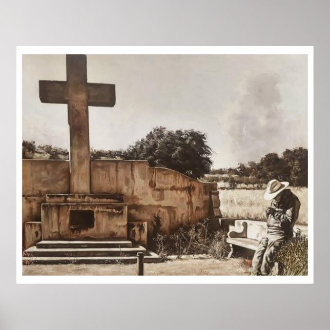Affiche Modern Cowboy Biker checking his GPS. (Devant)